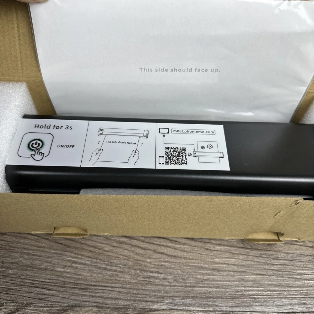 Phomemo M08F Wireless Bluetooth Thermal‎ Printer & Tattoo Stencil, Black & Green